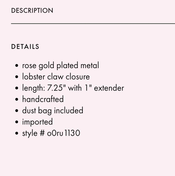 NEW Kate Spade Lady Marmalade Bracelet Rose Gold Classic Designer Celeb Style - Picture 4 of 15